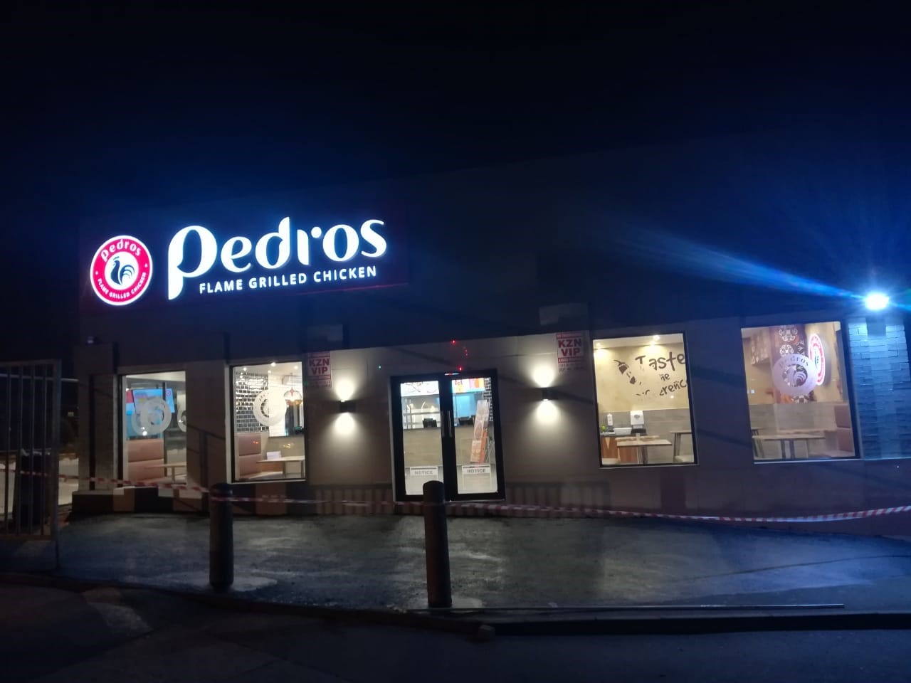 etail signage with LED lighting