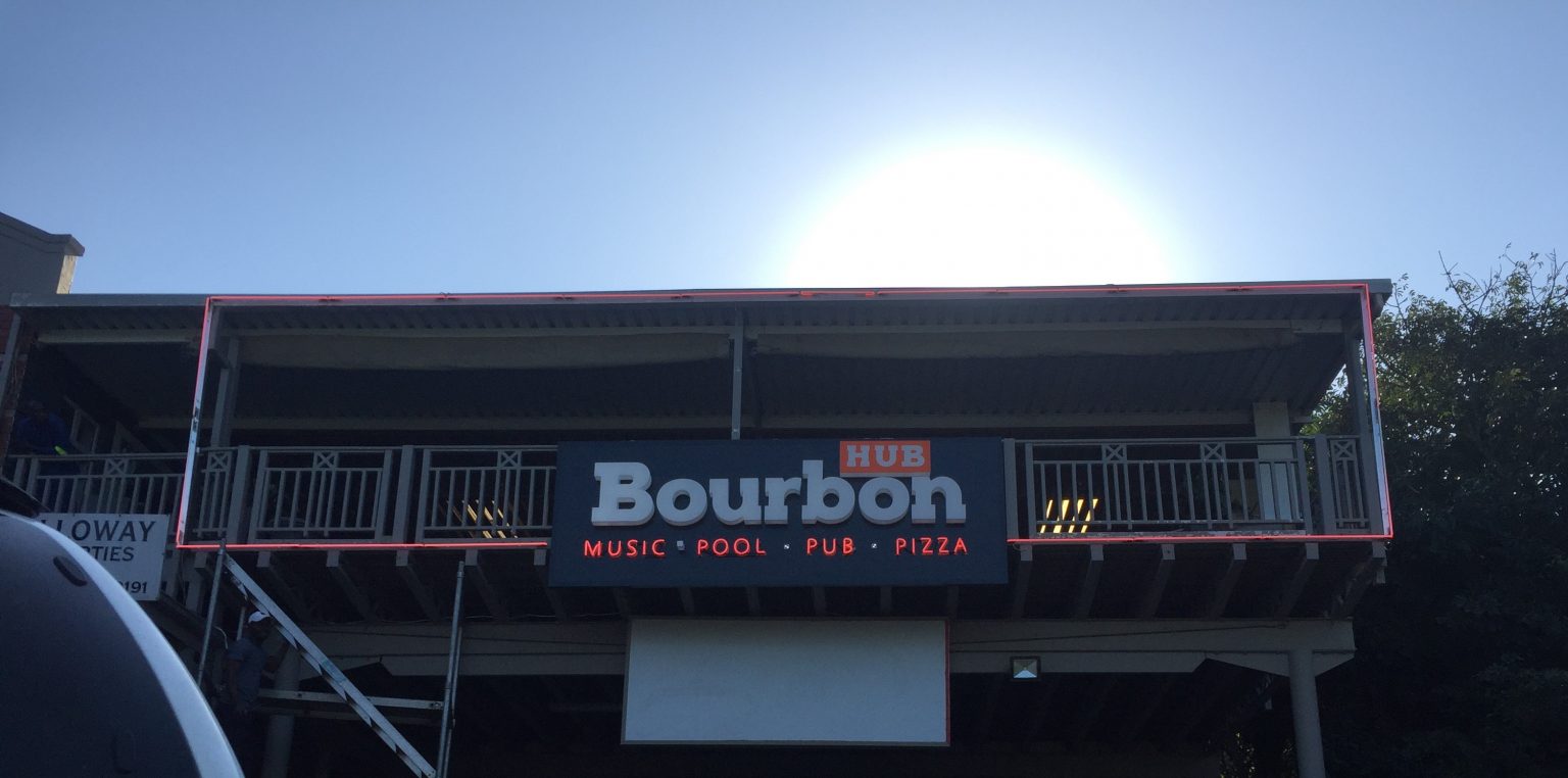 Custom branded signboard for retail business